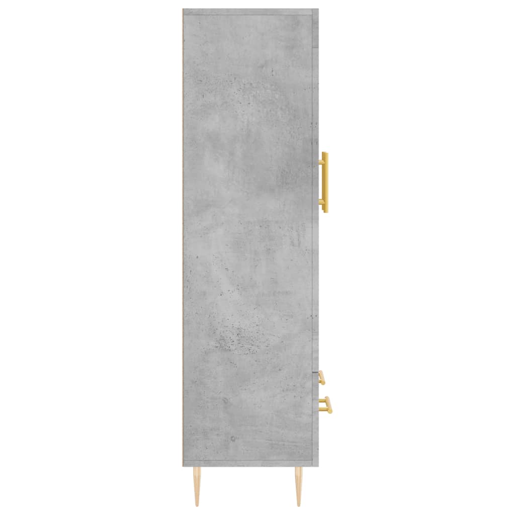 Komoda, betono pilkos spalvos, 69,5x31x115cm, apdirbta mediena