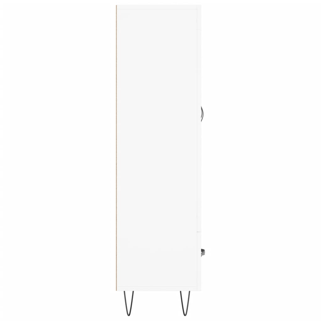 Komoda, baltos spalvos, 69,5x31x115cm, apdirbta mediena