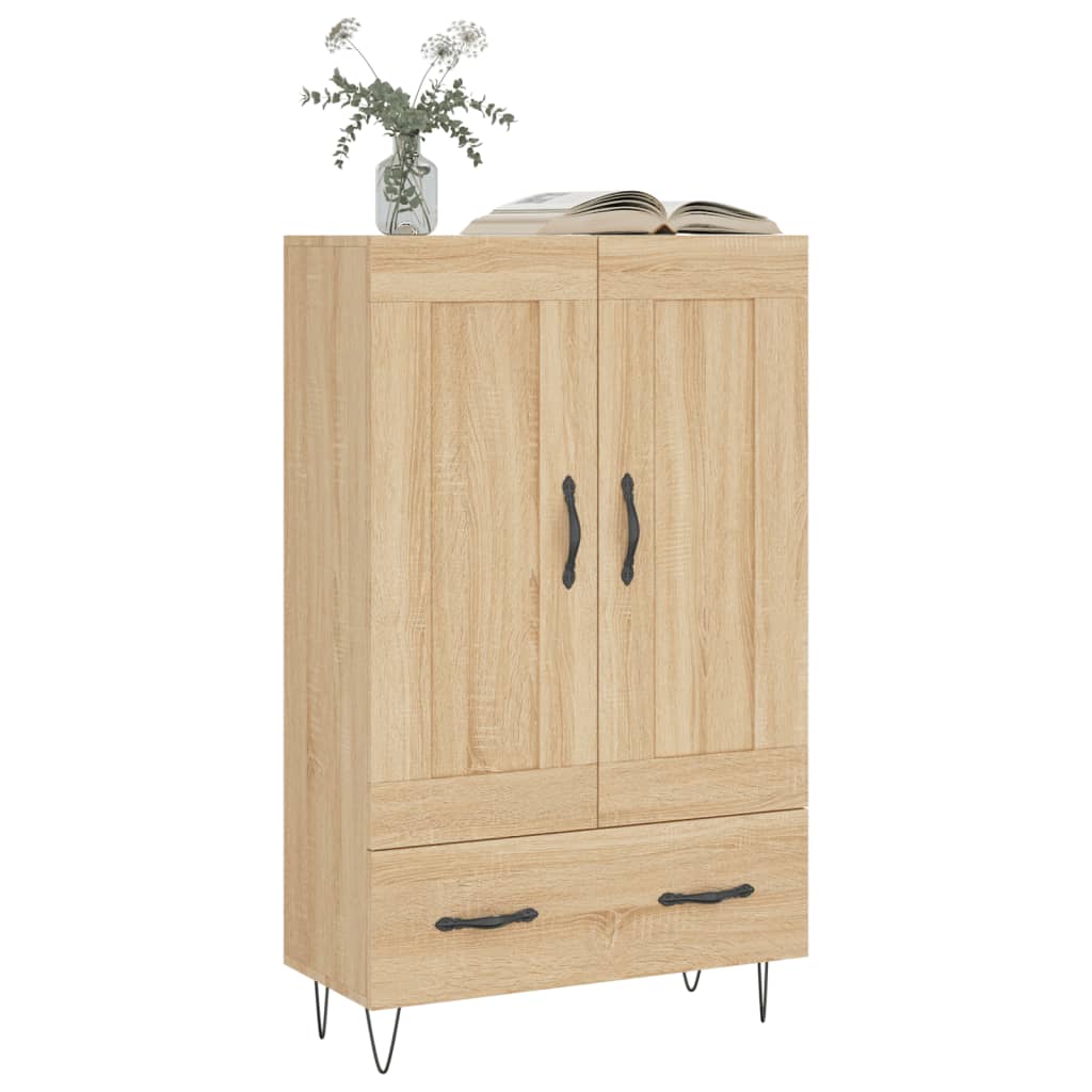 Chest of drawers, Sonoma oak, 69.5x31x115cm, engineered wood