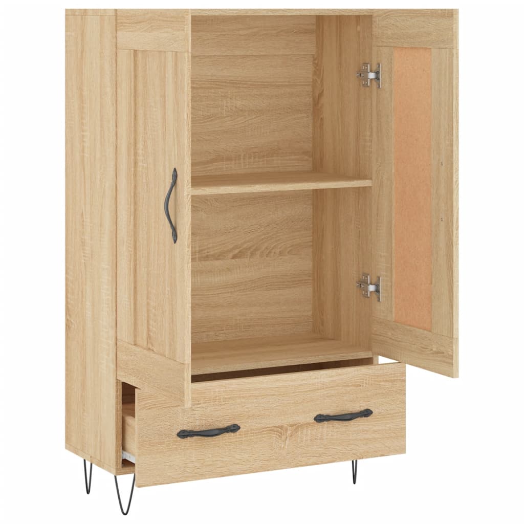 Chest of drawers, Sonoma oak, 69.5x31x115cm, engineered wood