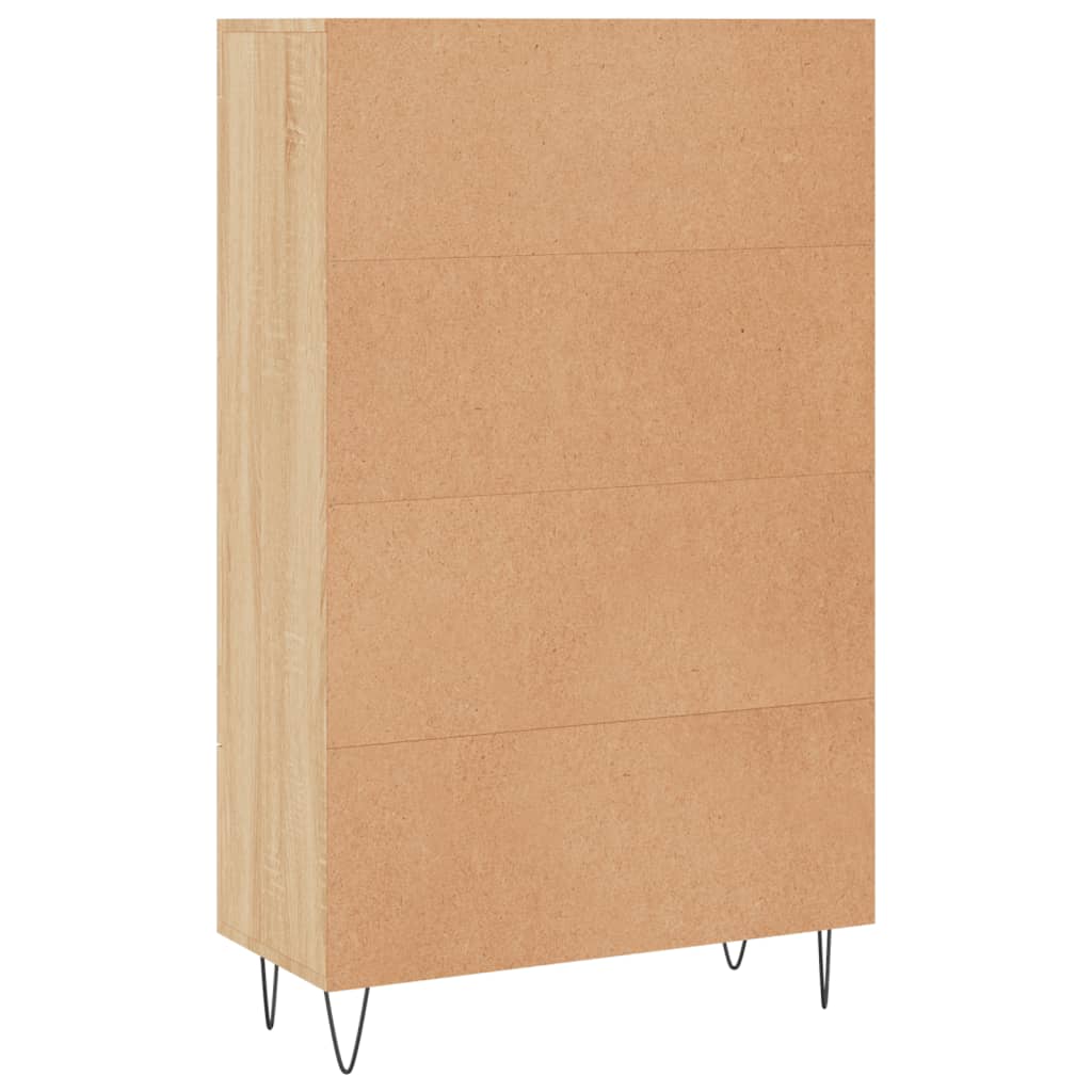 Chest of drawers, Sonoma oak, 69.5x31x115cm, engineered wood