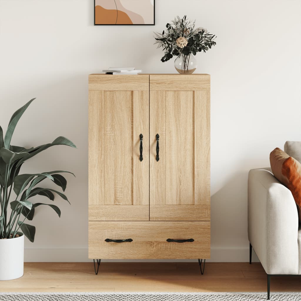 Chest of drawers, Sonoma oak, 69.5x31x115cm, engineered wood