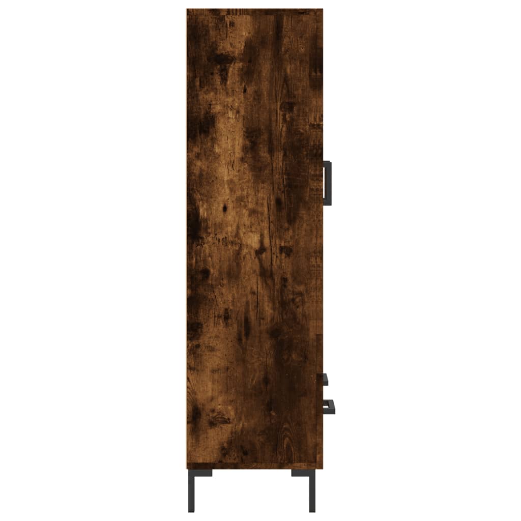 Chest of drawers, smoke oak, 69.5x31x115cm, engineered wood