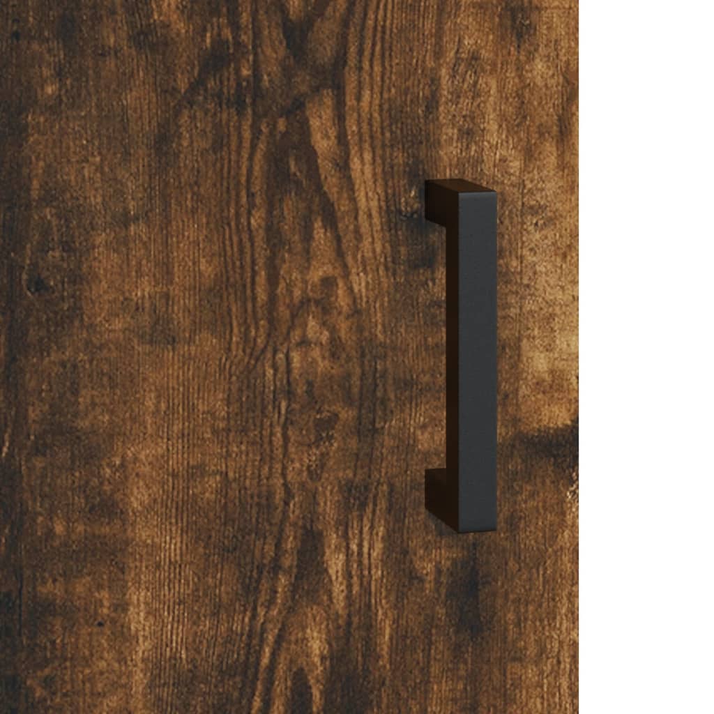 Chest of drawers, smoke oak, 69.5x31x115cm, engineered wood