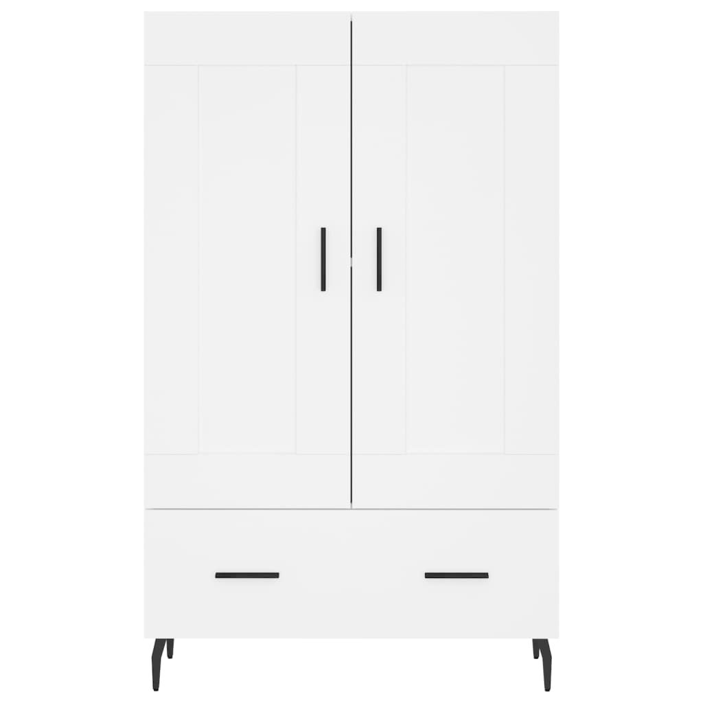 Komoda, baltos spalvos, 69,5x31x115cm, apdirbta mediena