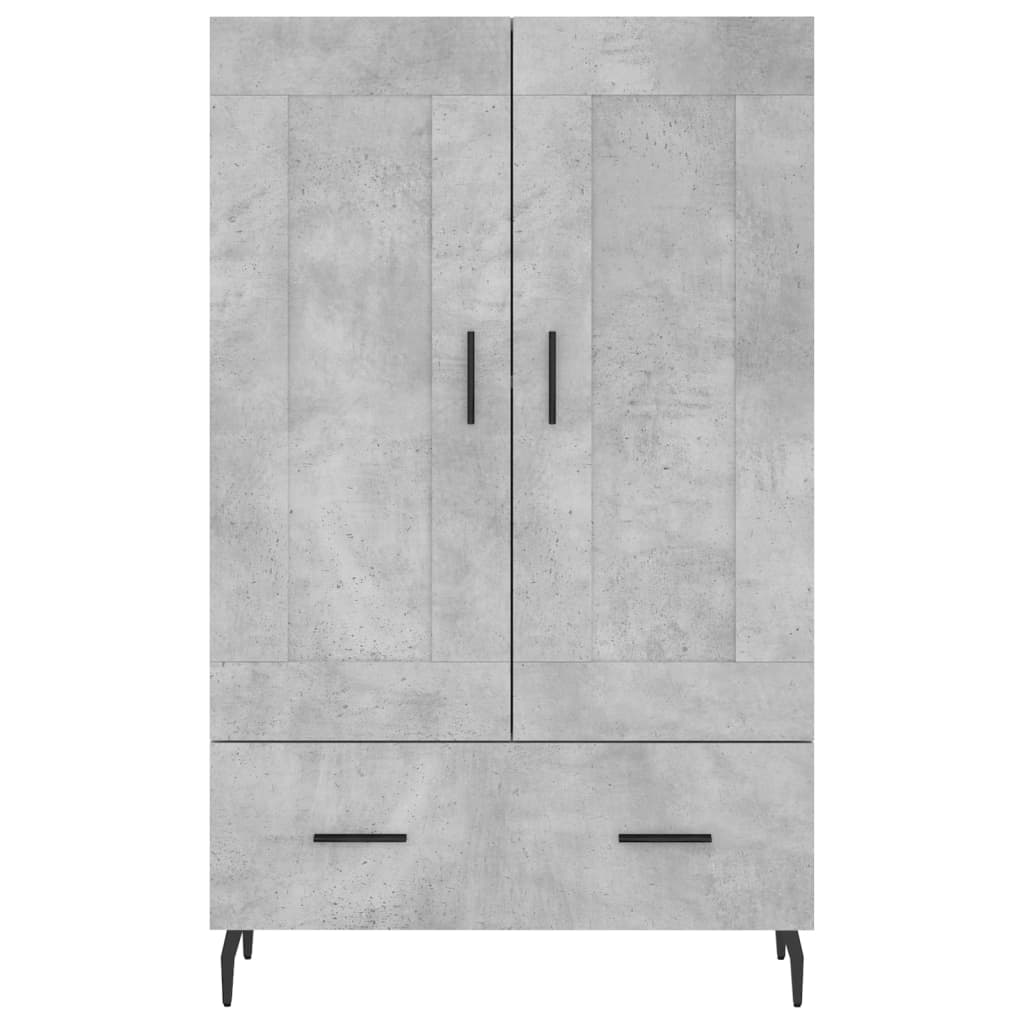 Komoda, betono pilkos spalvos, 69,5x31x115cm, apdirbta mediena