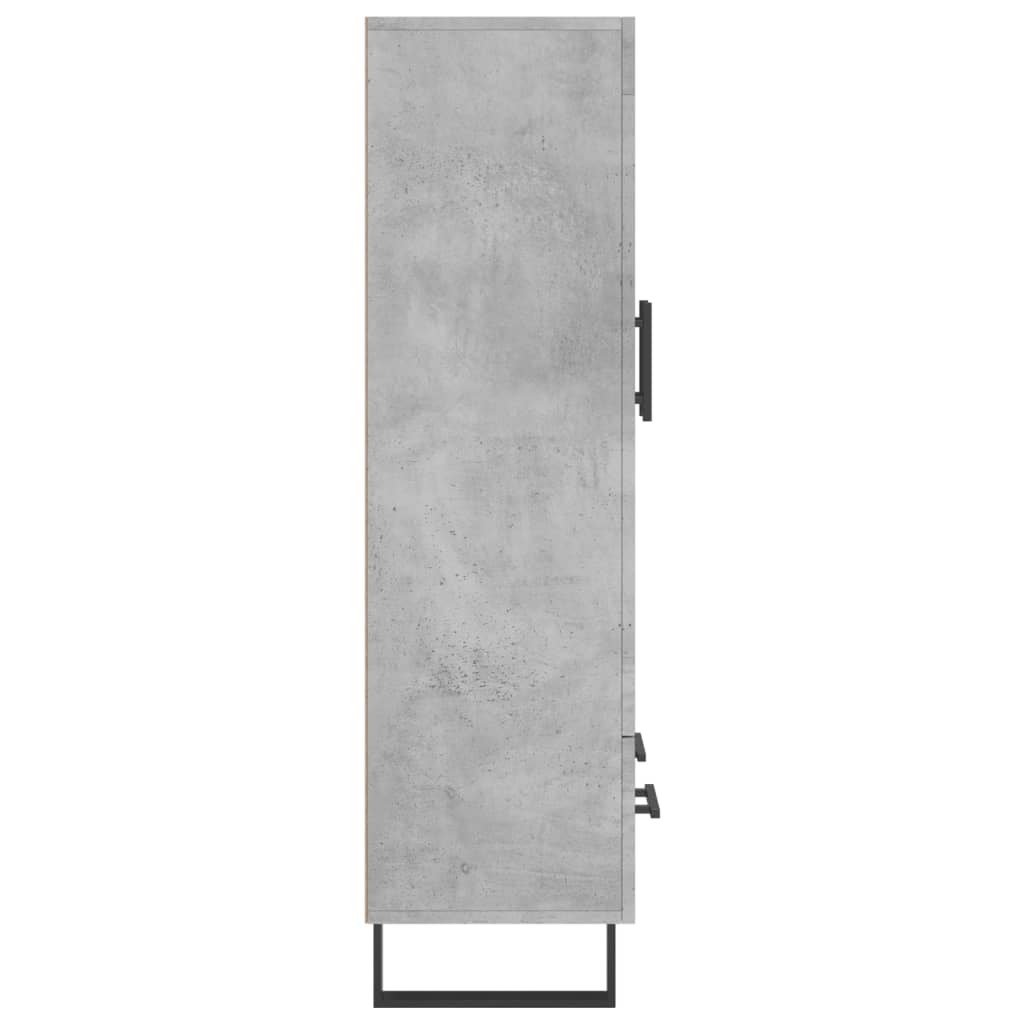 Chest of drawers, concrete grey, 69.5x31x115cm, engineered wood