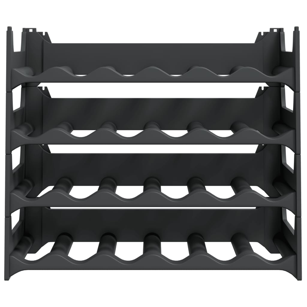 Wine rack for 24 bottles, PP, stackable