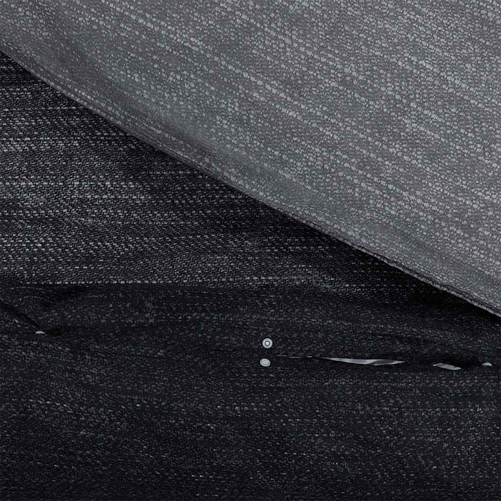 Duvet set, dark gray, 240x220cm, cotton