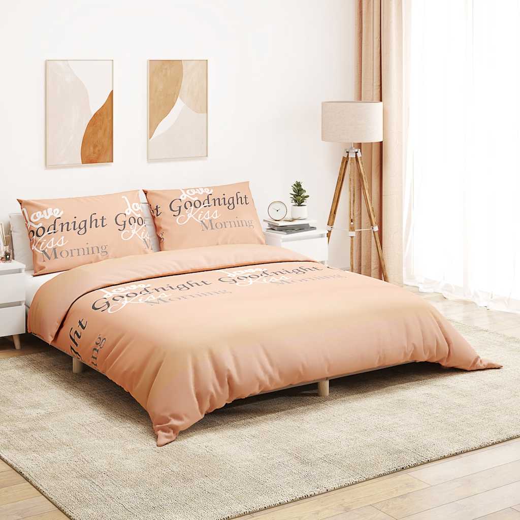 Duvet cover set, pink, 260x240cm, cotton