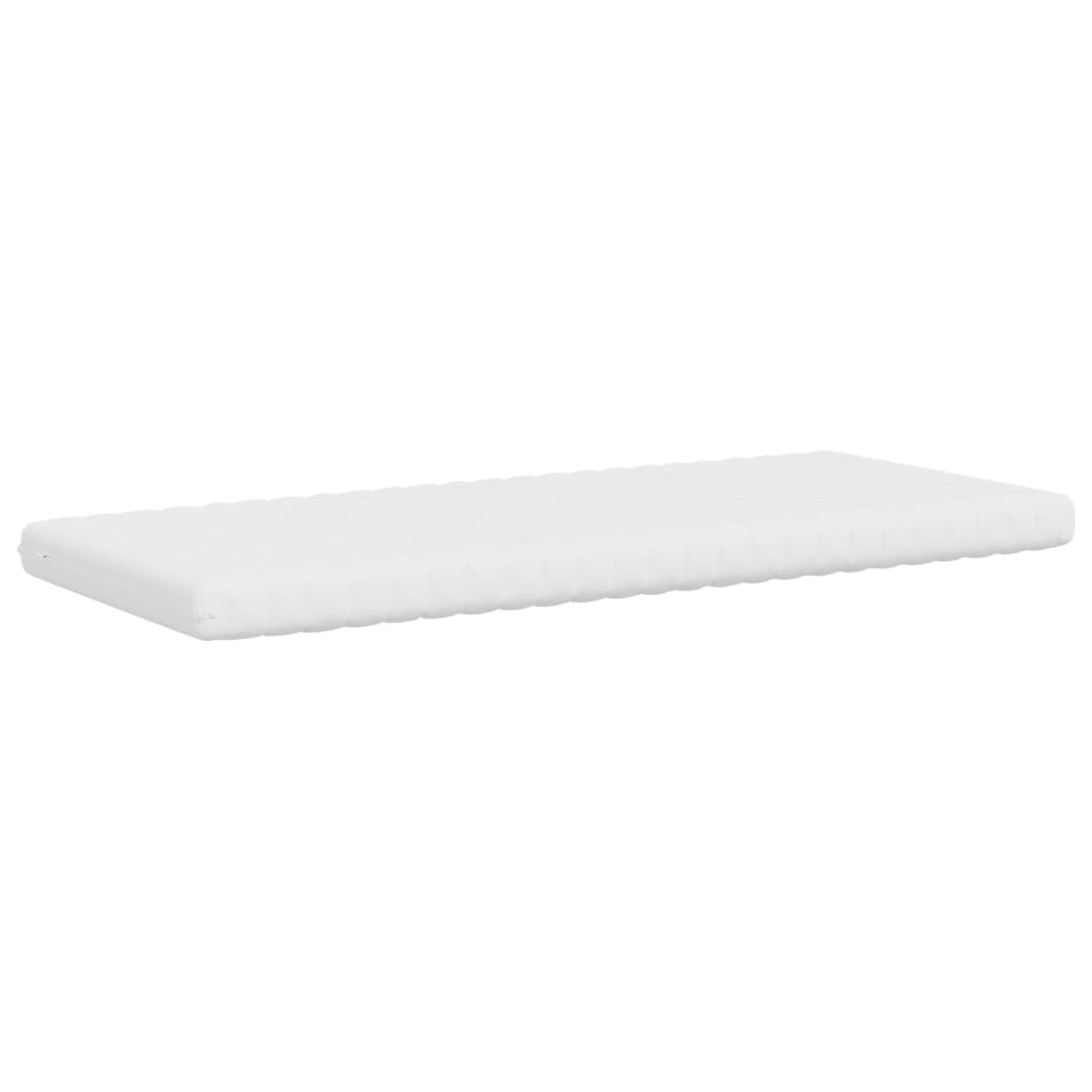 Foam mattress, white, 80x200cm, 20ILD firmness, 7-zone
