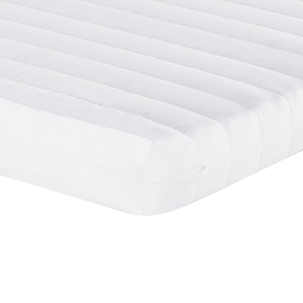 Foam mattress, white, 140x190cm, 20ILD firmness, 7 zones