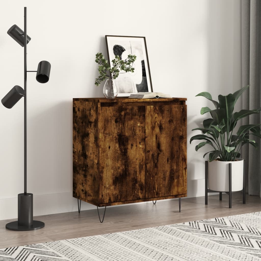 Sideboard, smoky oak, 60x35x70cm, engineered wood