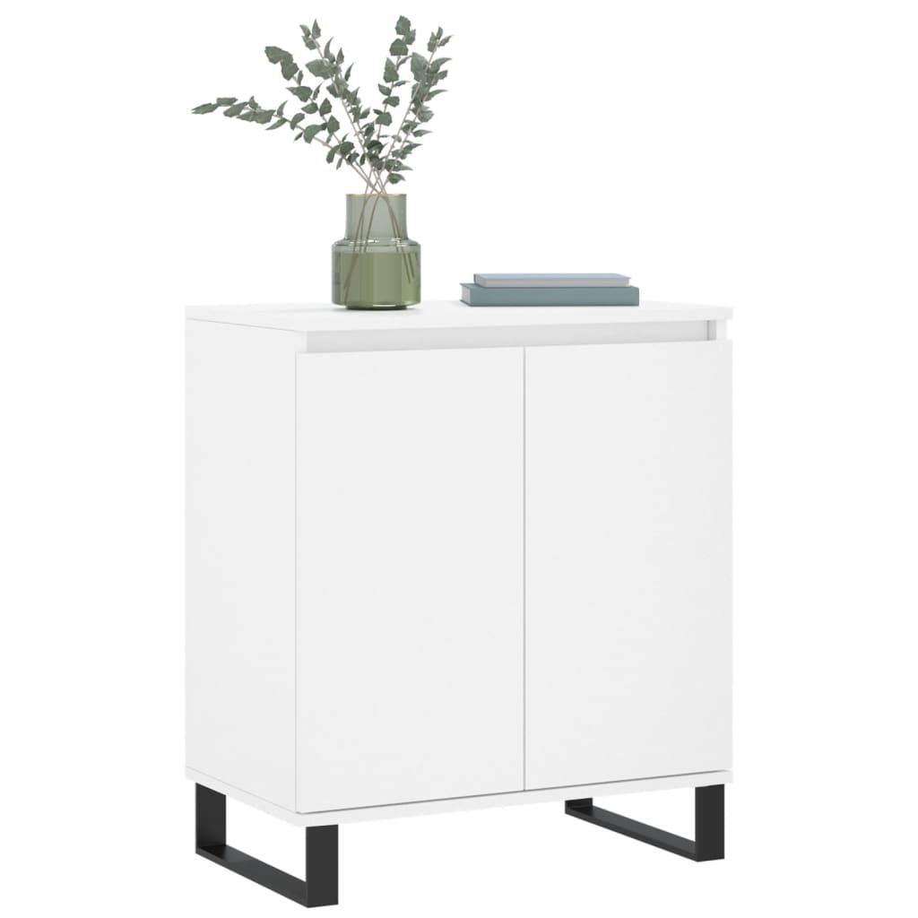 Side cabinet, white, 60x35x70cm, engineered wood