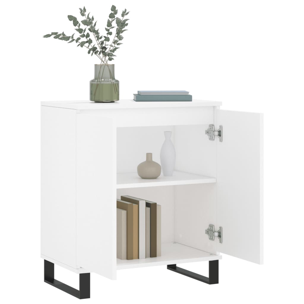 Side cabinet, white, 60x35x70cm, engineered wood
