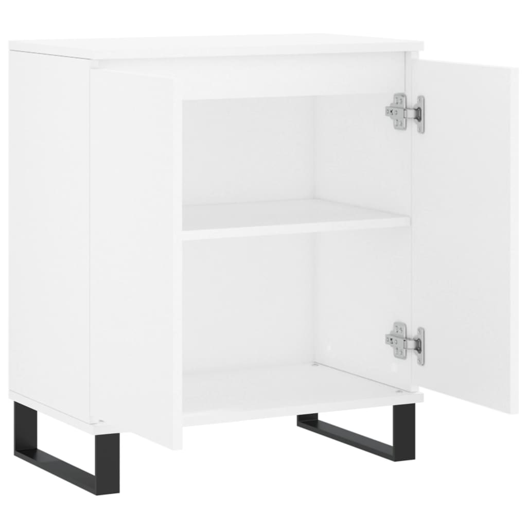 Side cabinet, white, 60x35x70cm, engineered wood
