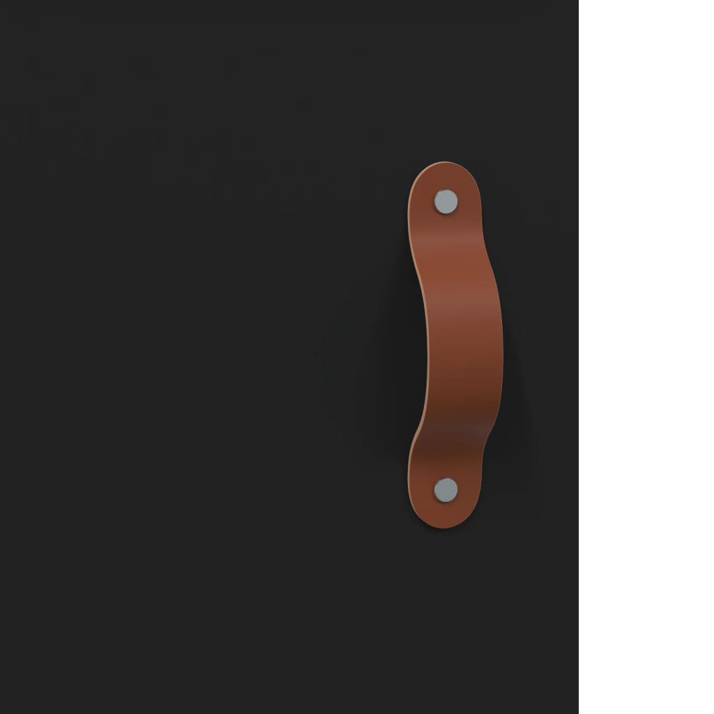 Wall-mounted cabinet, black, 69.5x34x90cm