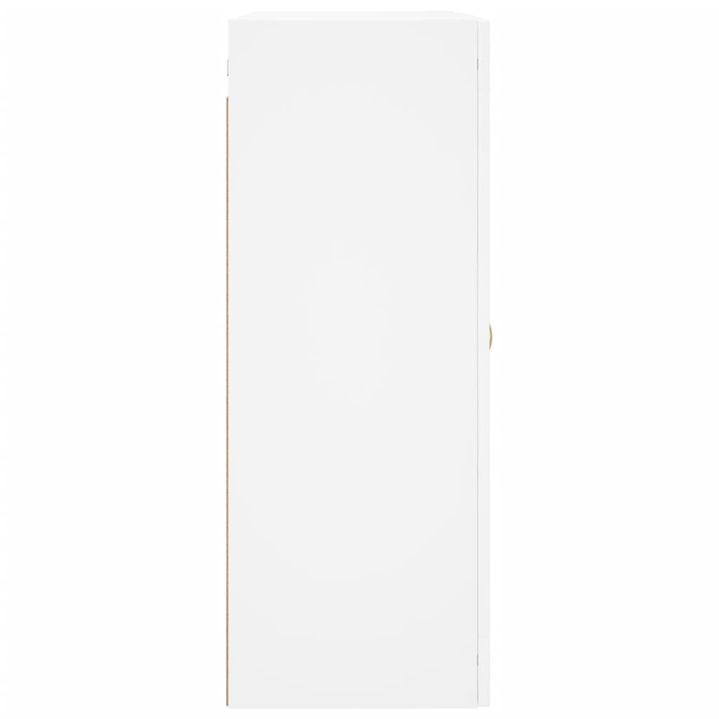 Prie sienos montuojama spintelė, baltos spalvos, 69,5x34x90cm