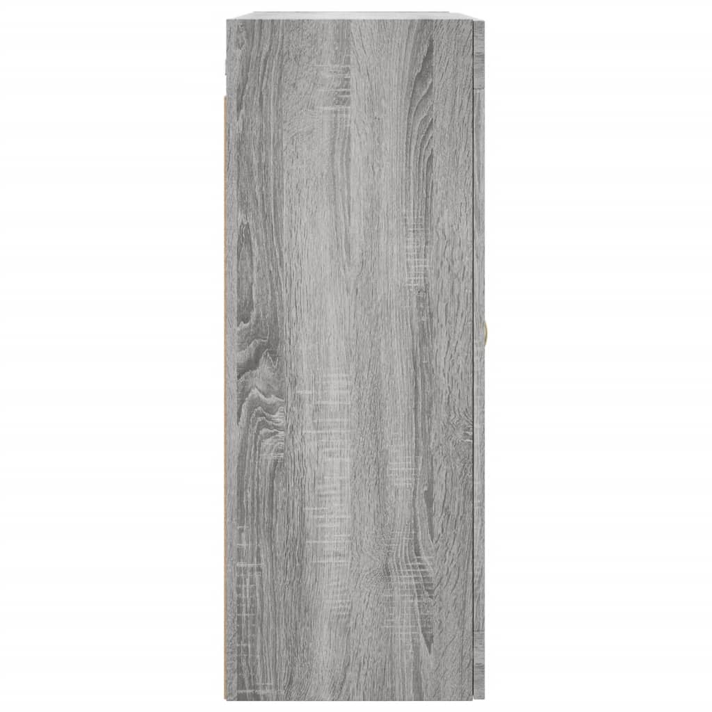 Wall-mounted cabinet, grey oak, 69.5x34x90cm