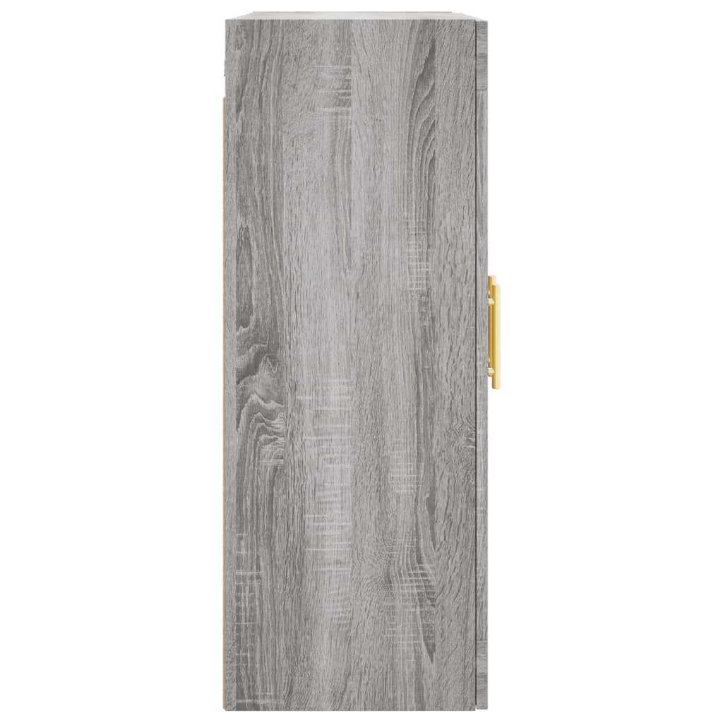 Wall-mounted cabinet, grey oak, 69.5x34x90cm