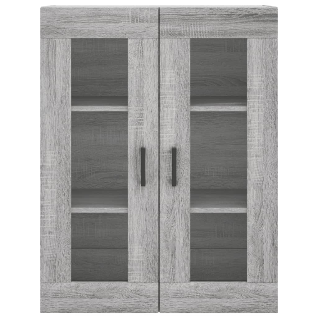 Wall-mounted cabinet, grey oak, 69.5x34x90cm