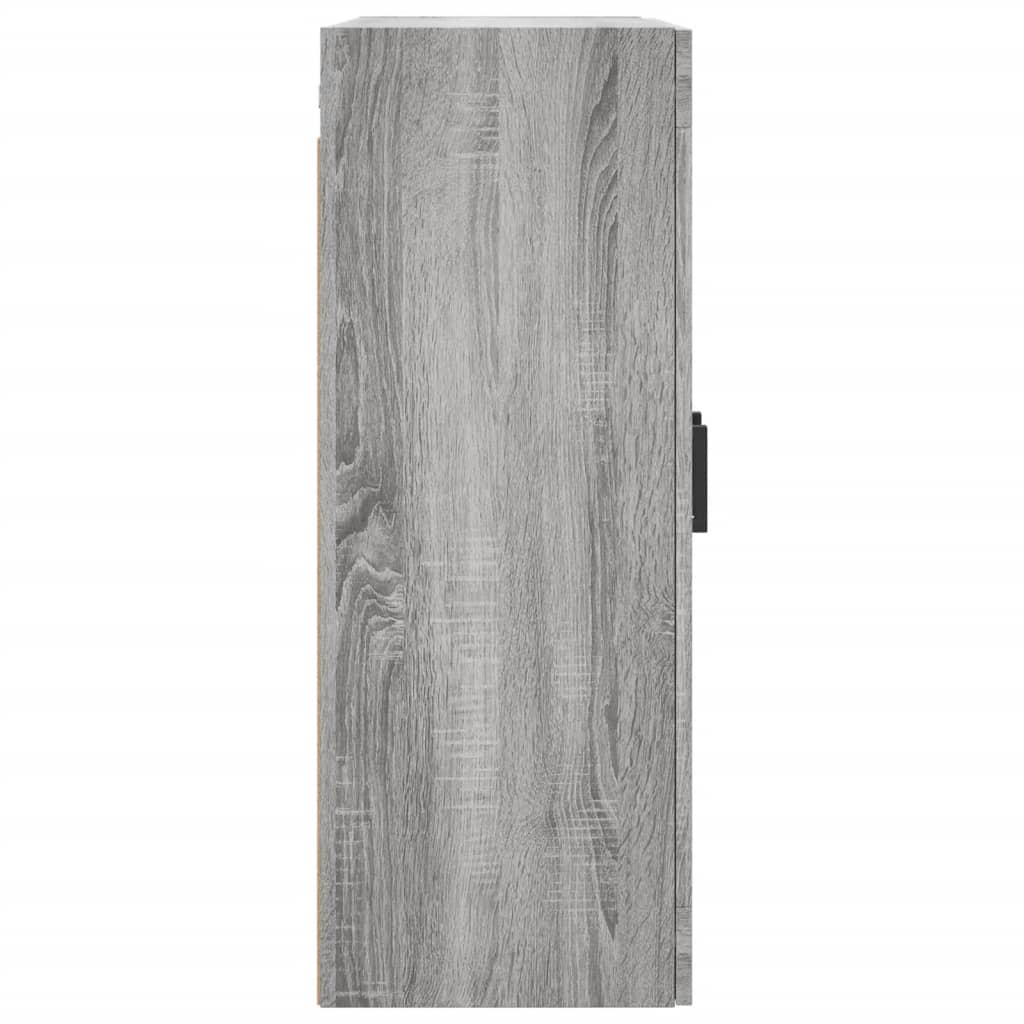 Wall-mounted cabinet, grey oak, 69.5x34x90cm