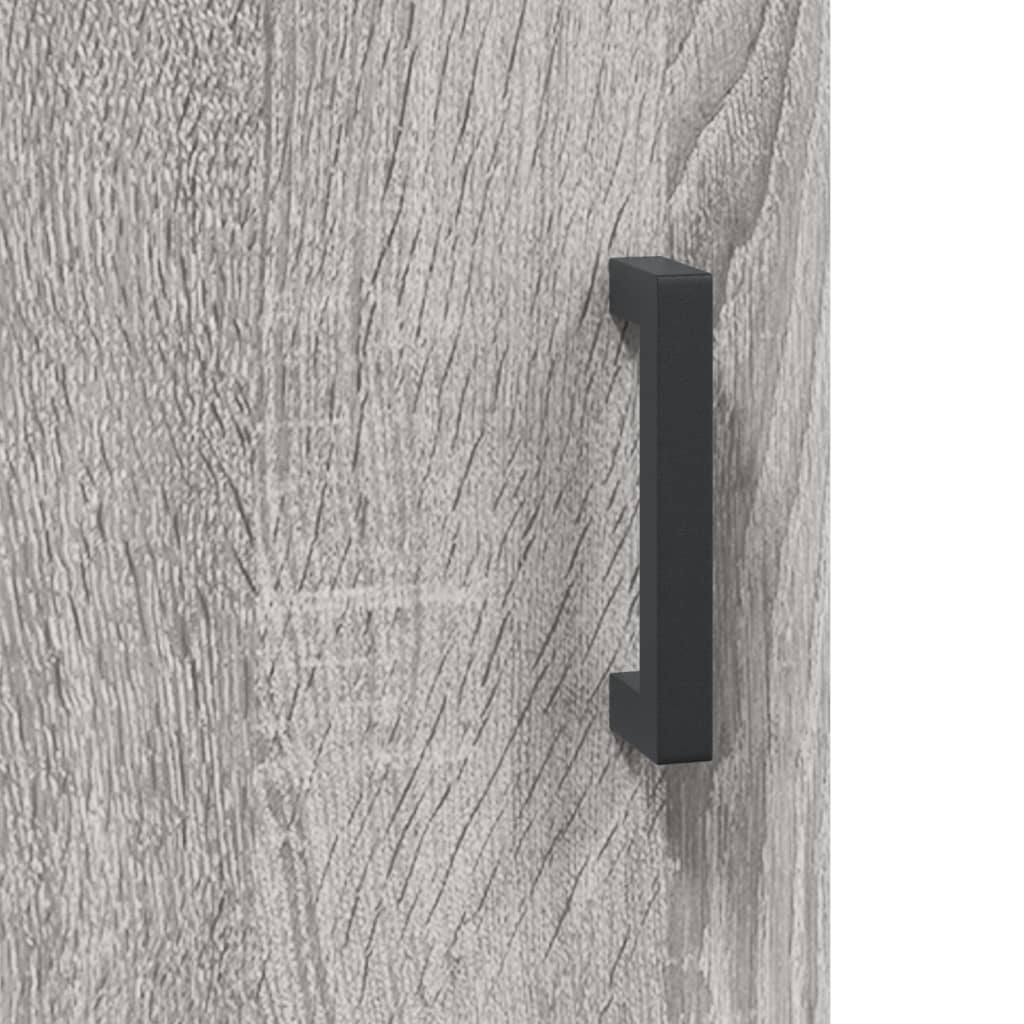 Wall-mounted cabinet, grey oak, 69.5x34x90cm