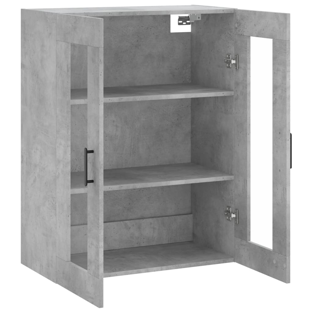 Wall-mounted cabinet, concrete gray, 69.5x34x90cm