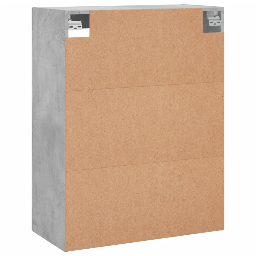 Wall-mounted cabinet, concrete gray, 69.5x34x90cm