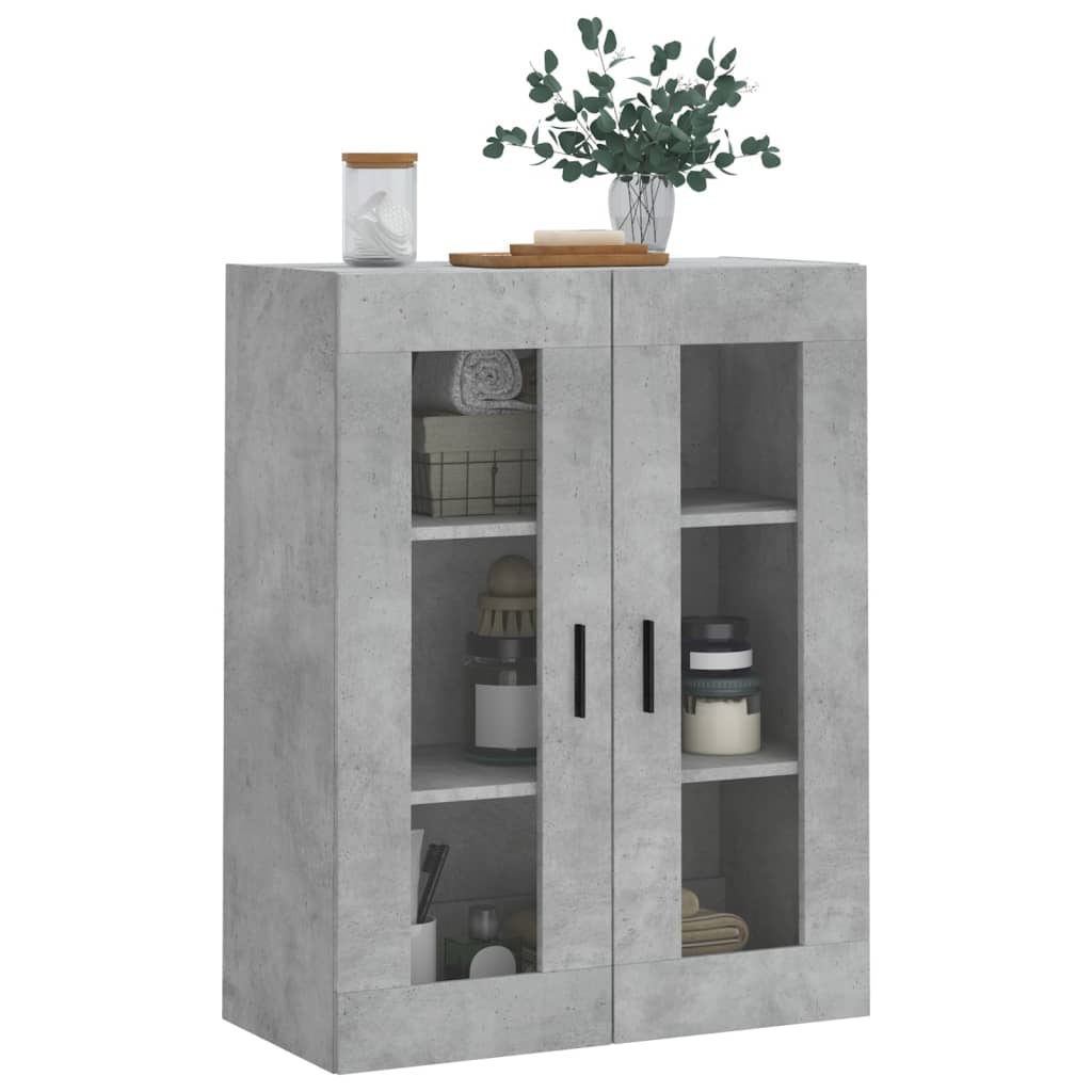 Wall-mounted cabinet, concrete grey, 69.5x34x90cm