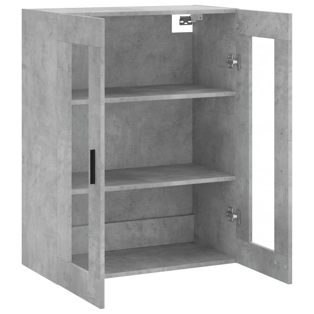 Wall-mounted cabinet, concrete grey, 69.5x34x90cm