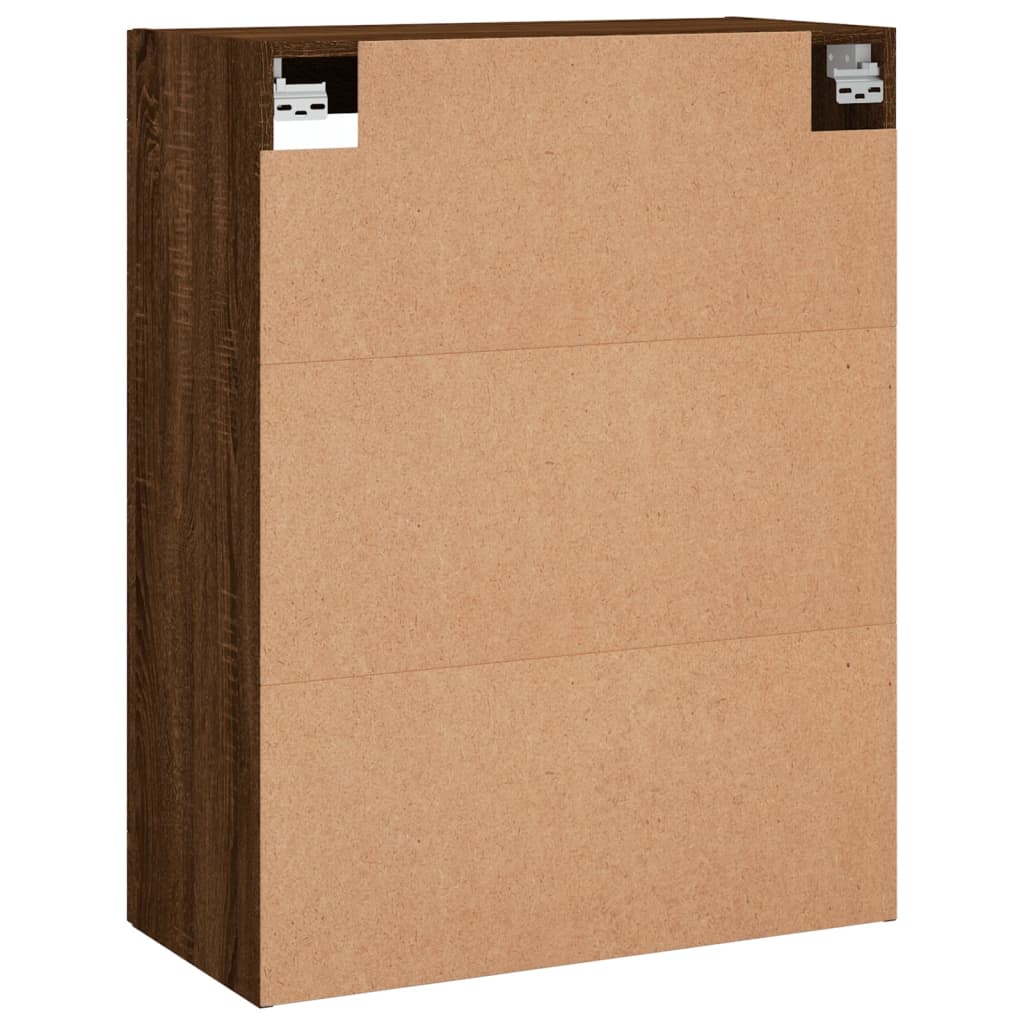 Wall-mounted cabinet, brown oak, 69.5x34x90cm