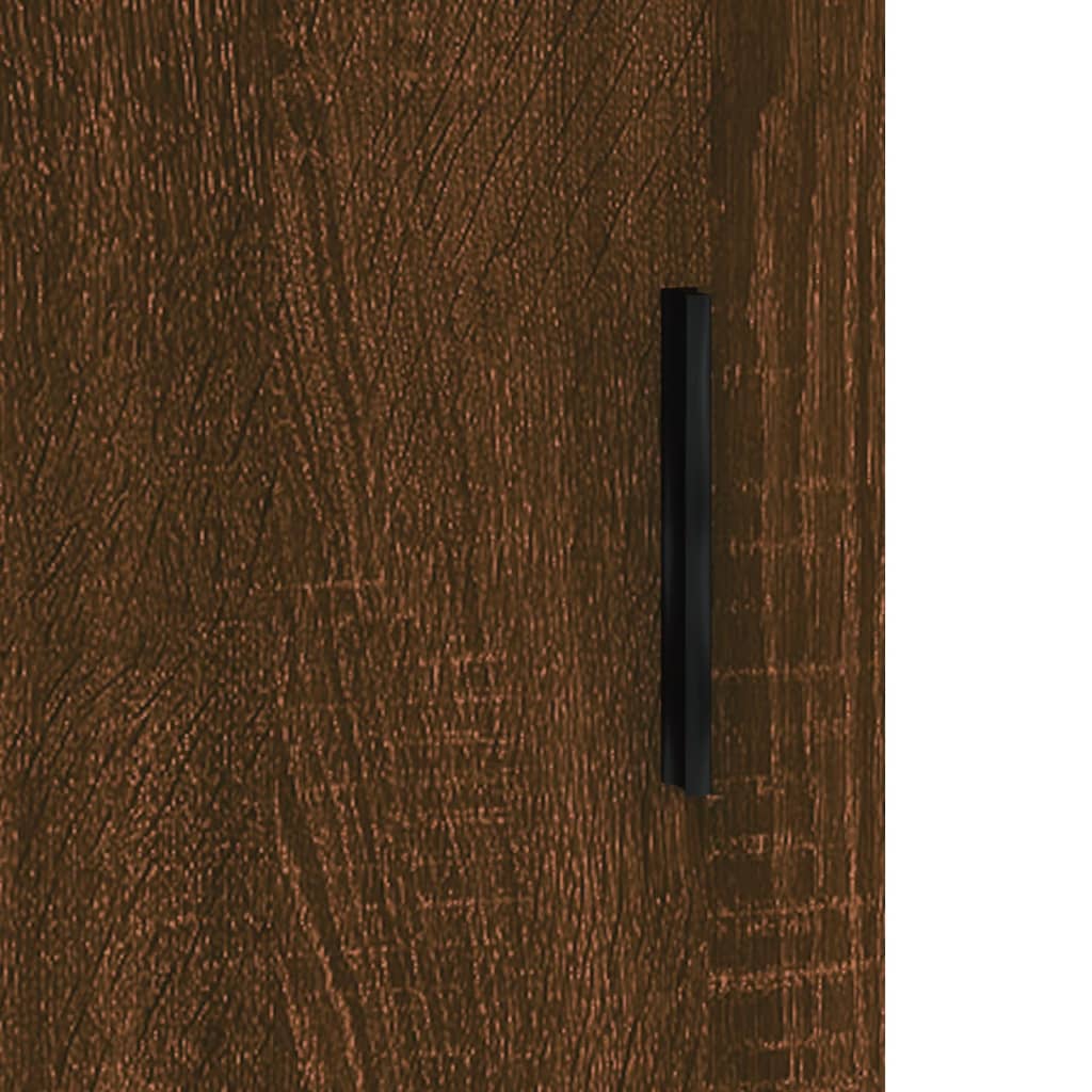Wall-mounted cabinet, brown oak, 69.5x34x90cm