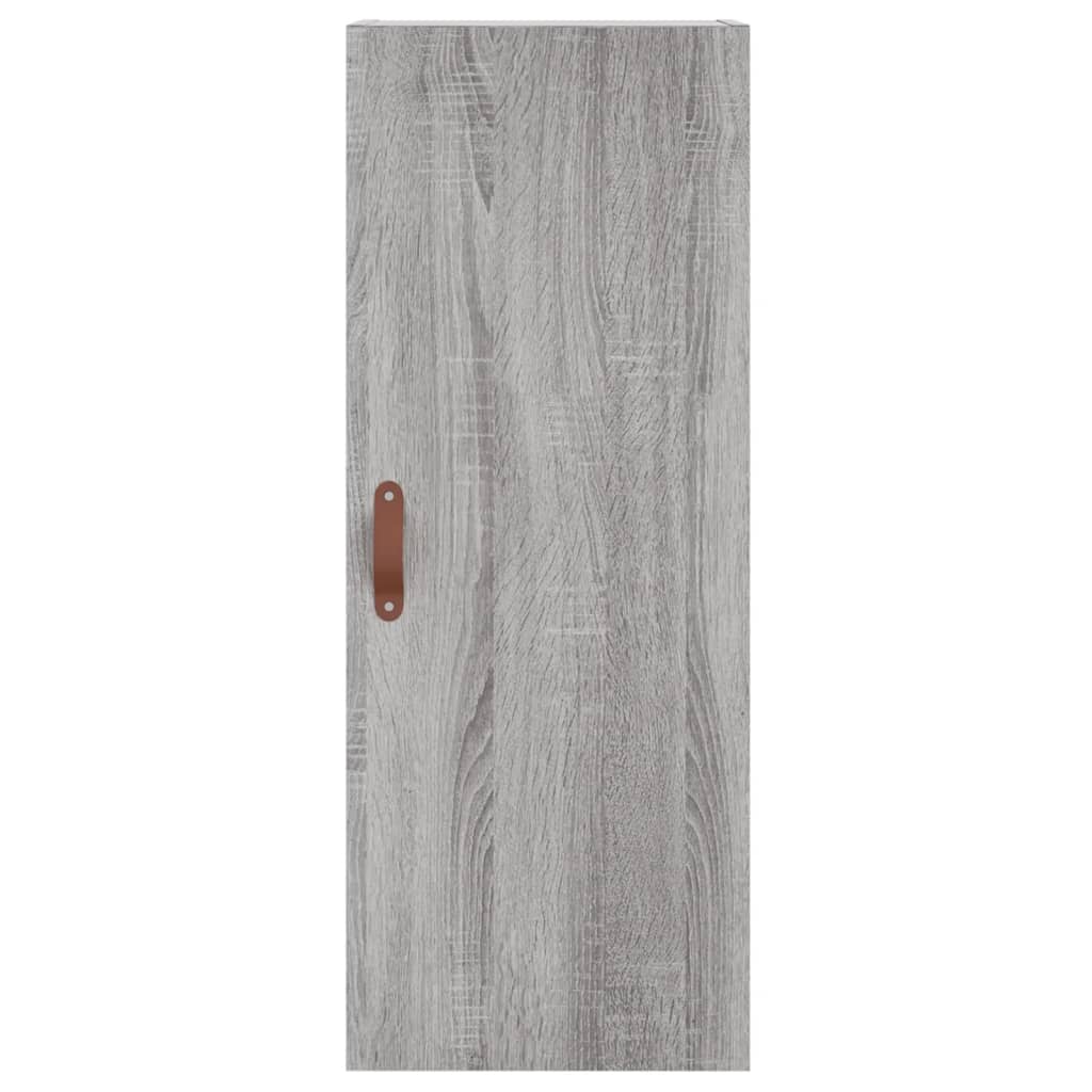 Wall-mounted cabinet, grey oak, 34.5x34x90cm