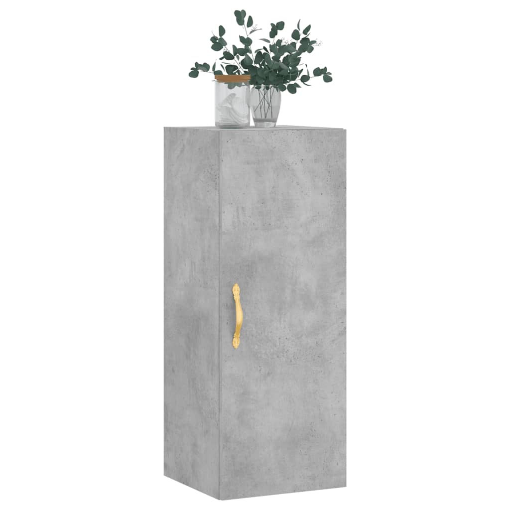 Wall-mounted cabinet, concrete gray, 34.5x34x90cm