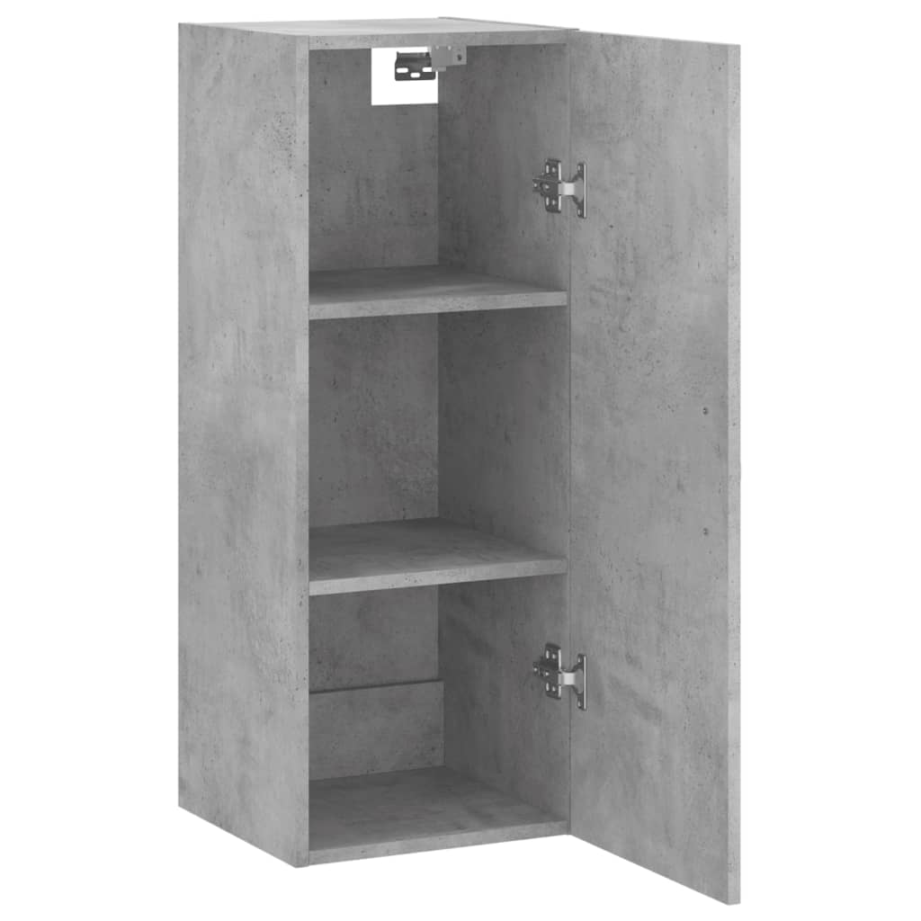 Wall-mounted cabinet, concrete gray, 34.5x34x90cm