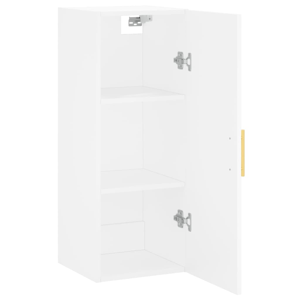 Wall-mounted cabinet, white, 34.5x34x90cm