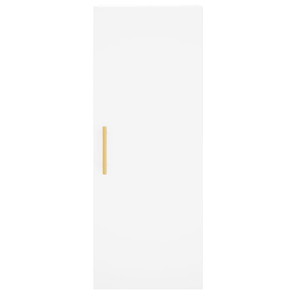 Wall-mounted cabinet, white, 34.5x34x90cm