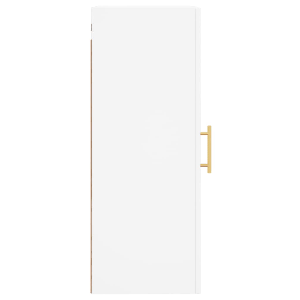 Wall-mounted cabinet, white, 34.5x34x90cm