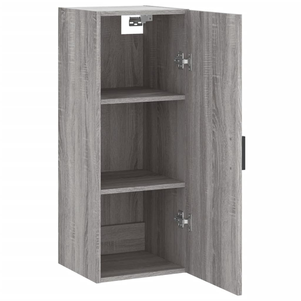 Wall-mounted cabinet, grey oak, 34.5x34x90cm