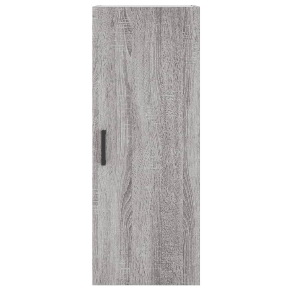 Wall-mounted cabinet, grey oak, 34.5x34x90cm