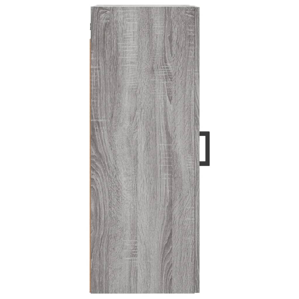 Wall-mounted cabinet, grey oak, 34.5x34x90cm