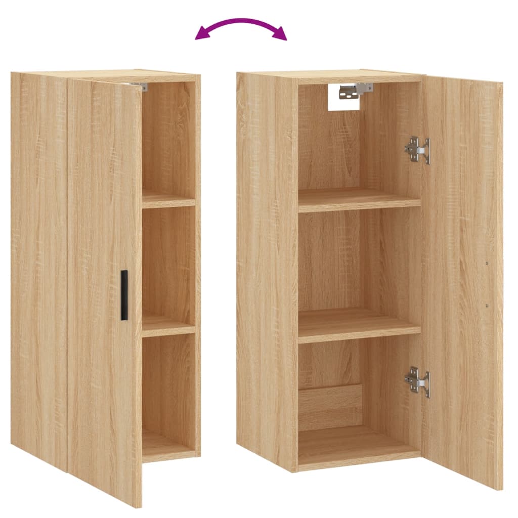 Wall-mounted cabinet, Sonoma oak, 34.5x34x90cm