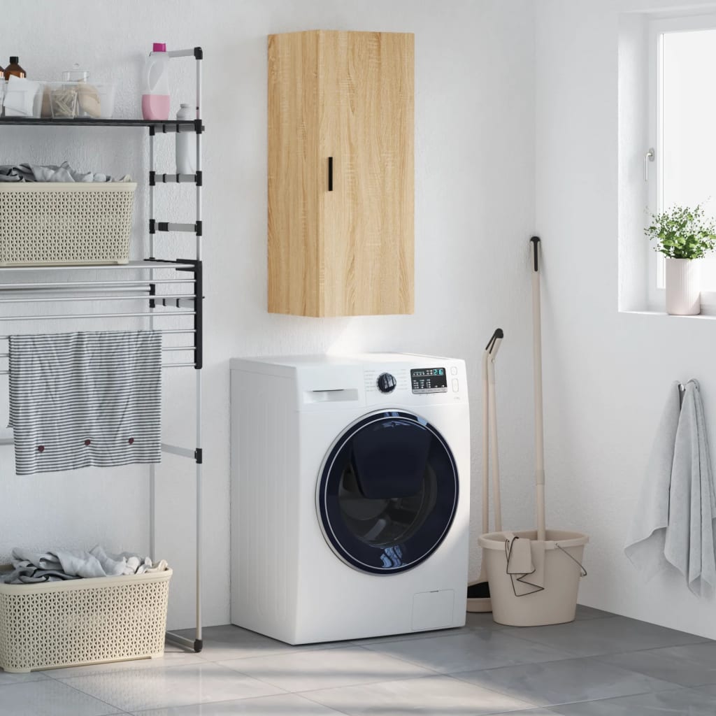 Wall-mounted cabinet, Sonoma oak, 34.5x34x90cm