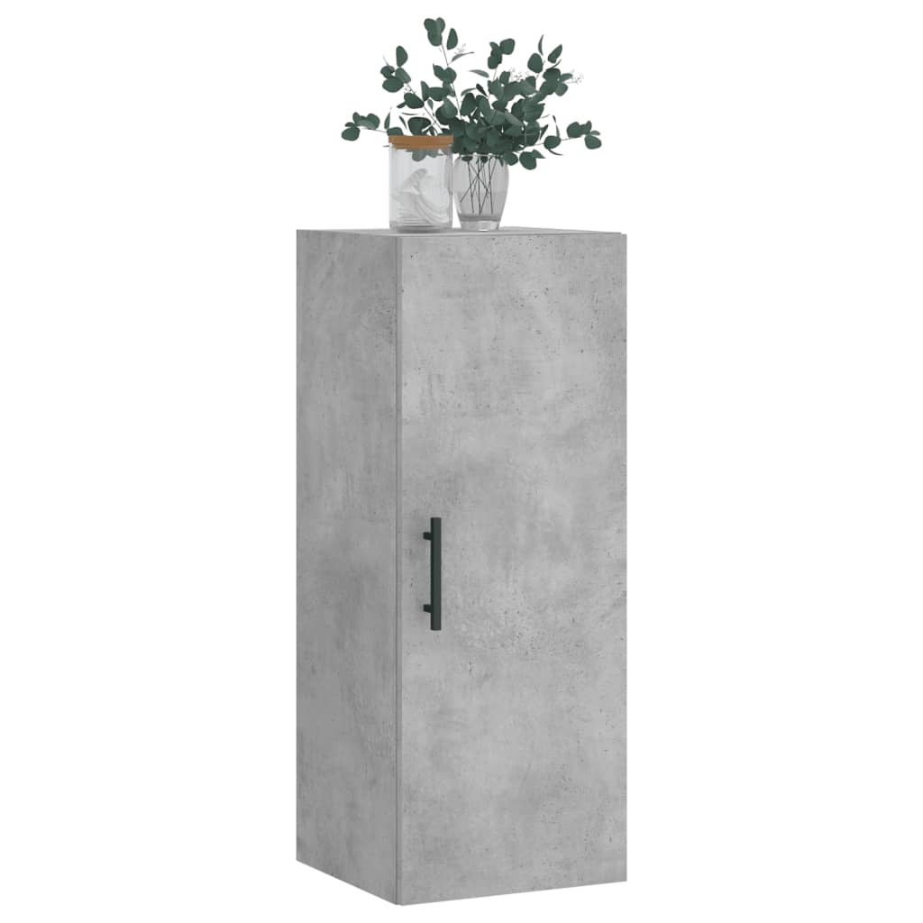 Wall-mounted cabinet, concrete gray, 34.5x34x90cm