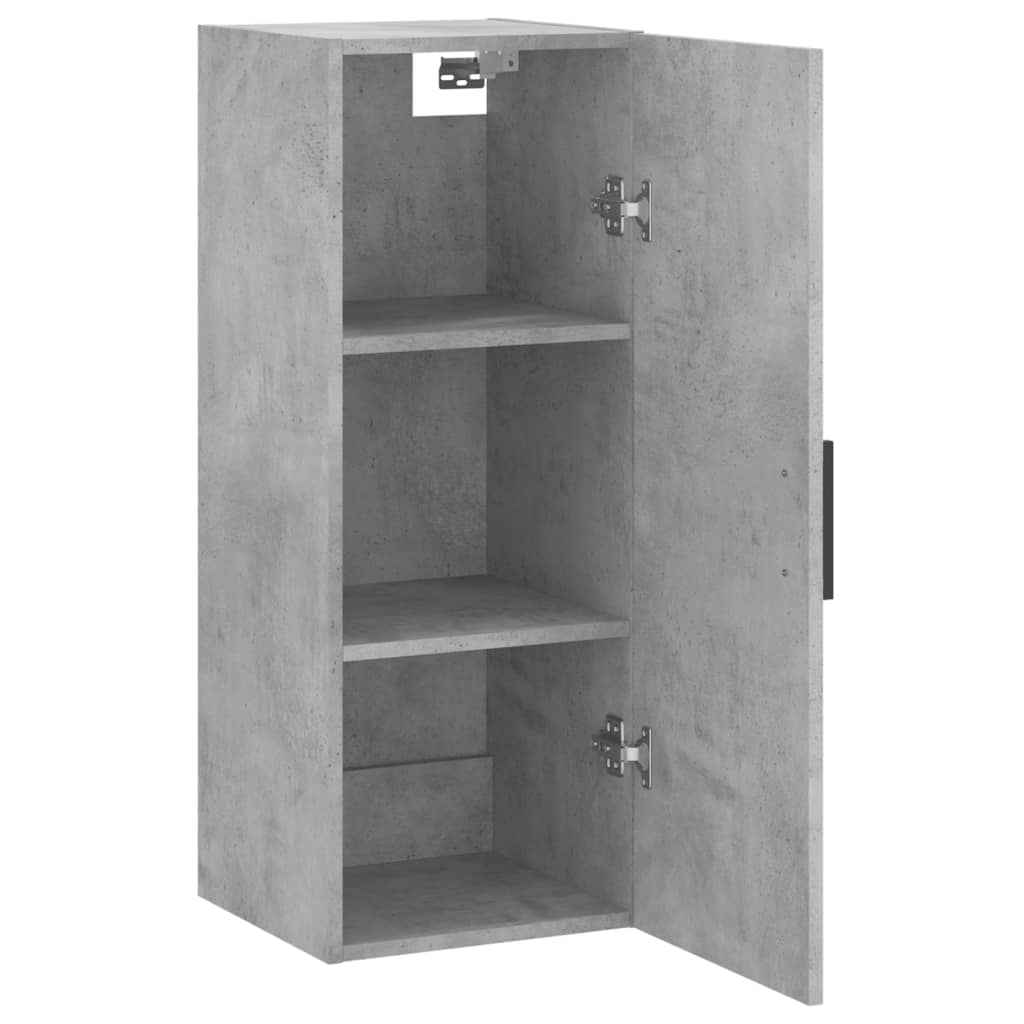 Wall-mounted cabinet, concrete gray, 34.5x34x90cm