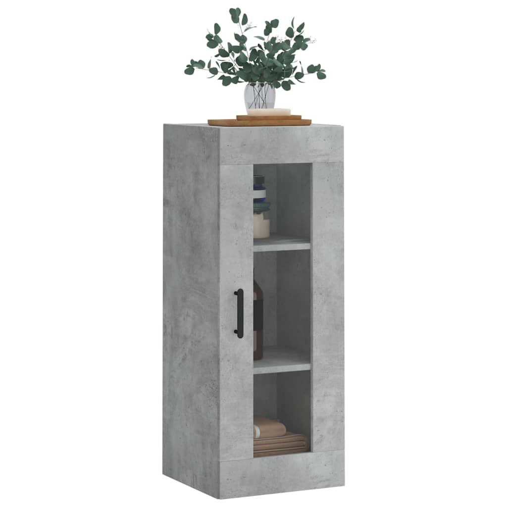 Wall-mounted cabinet, concrete gray, 34.5x34x90cm