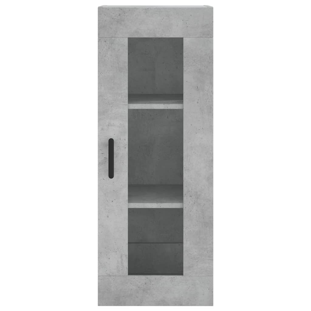 Wall-mounted cabinet, concrete gray, 34.5x34x90cm