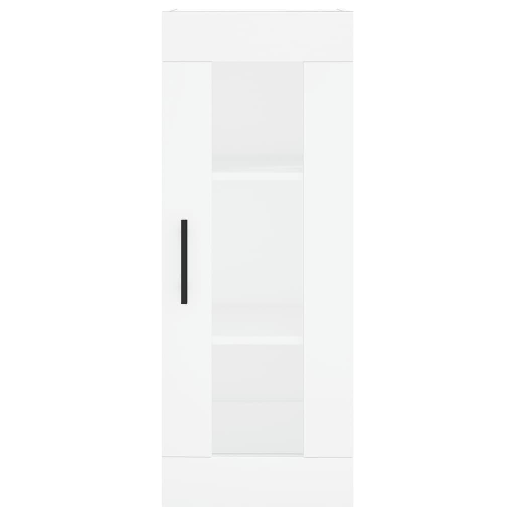 Wall-mounted cabinet, white, 34.5x34x90cm