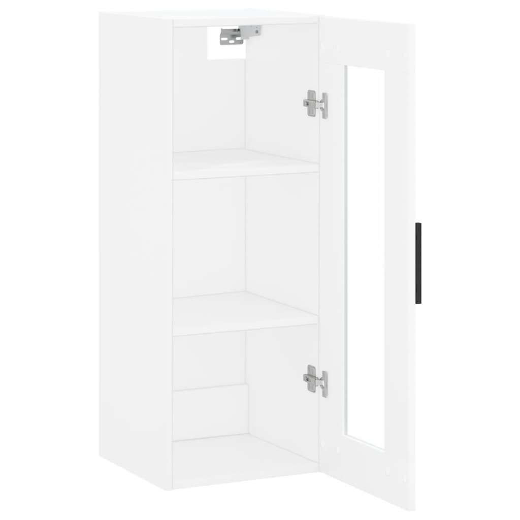 Wall-mounted cabinet, white, 34.5x34x90cm